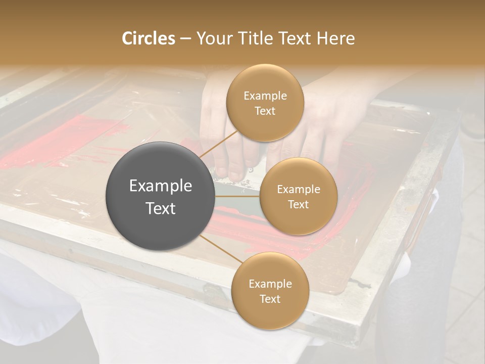 A Person Using A Stamper On A Piece Of Paper PowerPoint Template