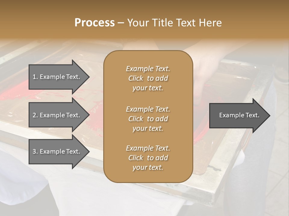 A Person Using A Stamper On A Piece Of Paper PowerPoint Template