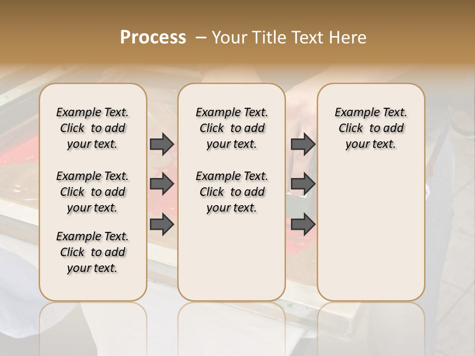 A Person Using A Stamper On A Piece Of Paper PowerPoint Template