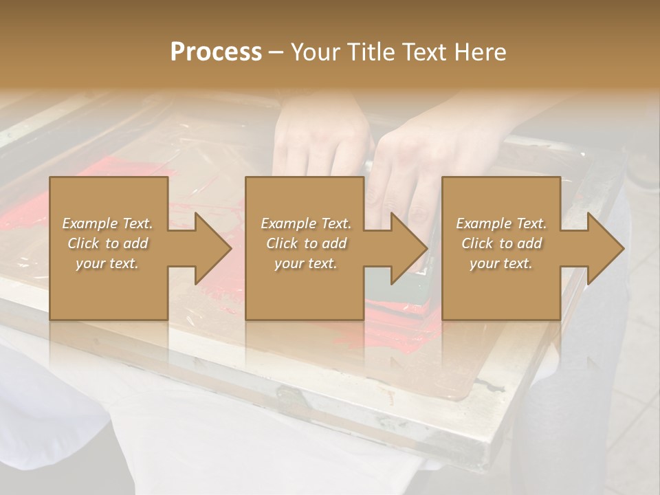 A Person Using A Stamper On A Piece Of Paper PowerPoint Template