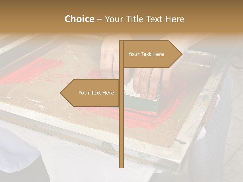 A Person Using A Stamper On A Piece Of Paper PowerPoint Template