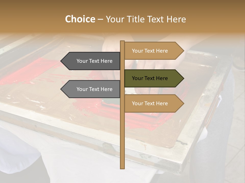 A Person Using A Stamper On A Piece Of Paper PowerPoint Template