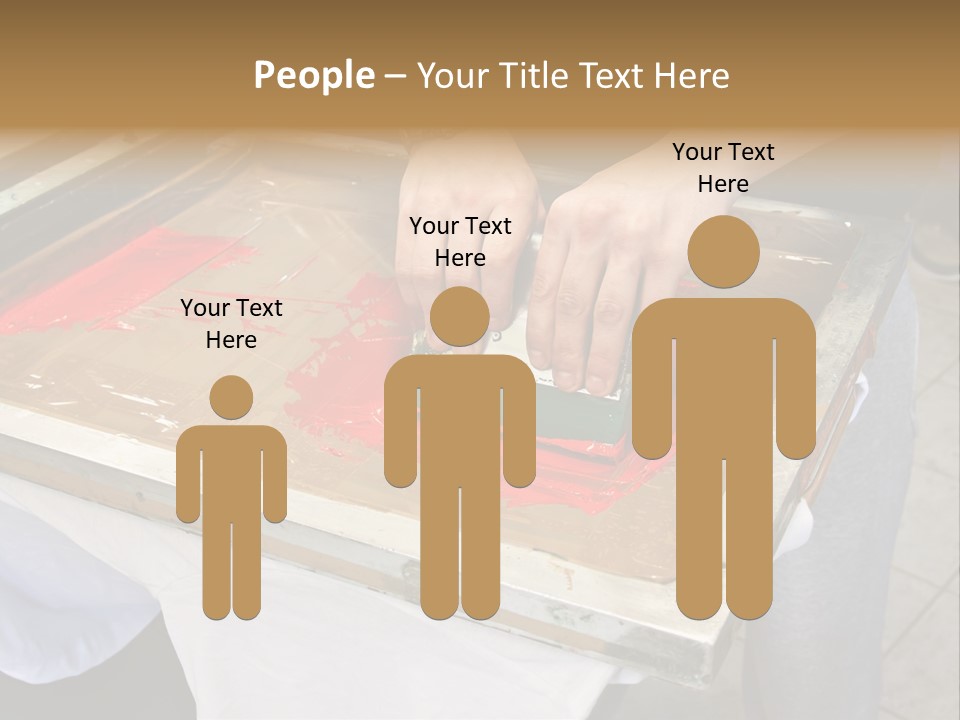 A Person Using A Stamper On A Piece Of Paper PowerPoint Template