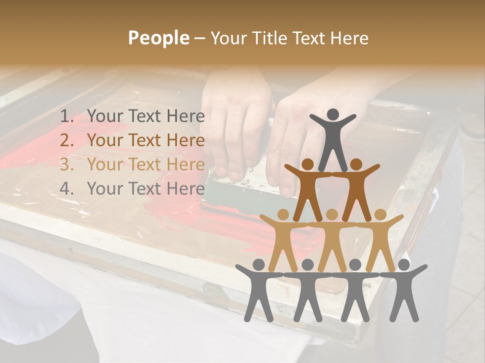 A Person Using A Stamper On A Piece Of Paper PowerPoint Template