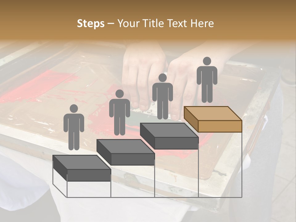 A Person Using A Stamper On A Piece Of Paper PowerPoint Template