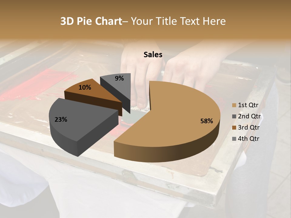 A Person Using A Stamper On A Piece Of Paper PowerPoint Template
