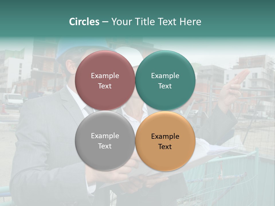 Blueprint Standing Career PowerPoint Template