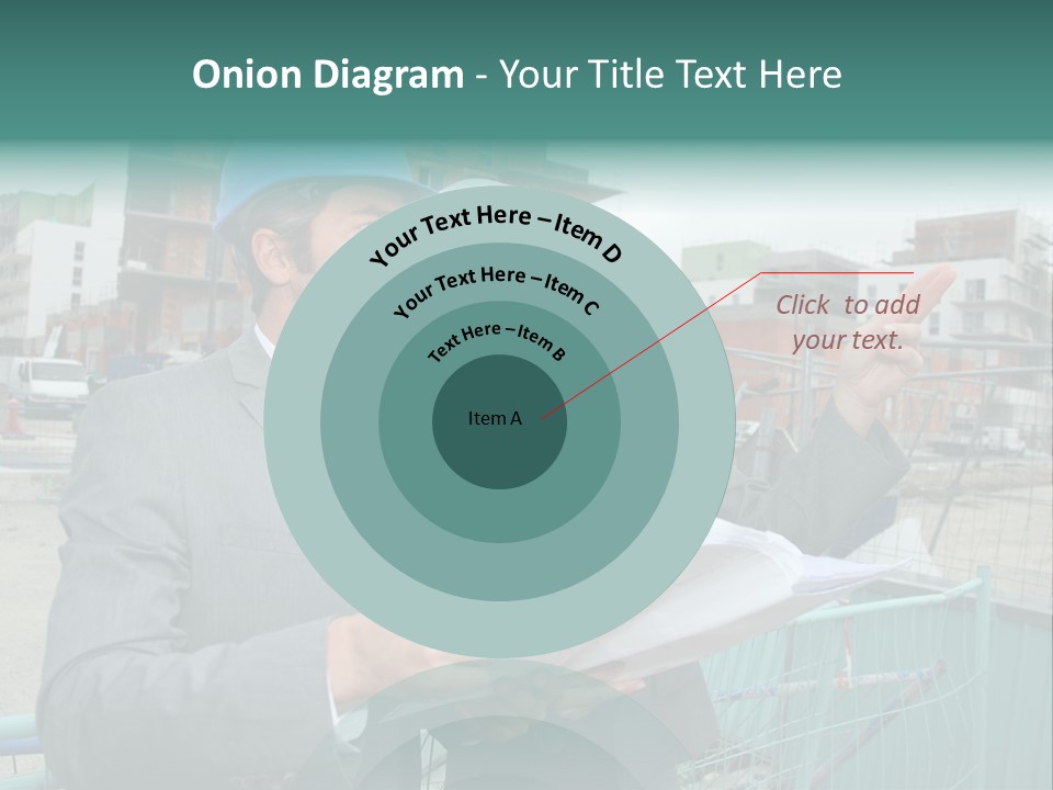 Blueprint Standing Career PowerPoint Template
