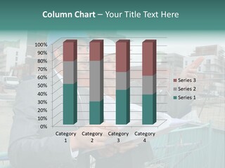 Blueprint Standing Career PowerPoint Template