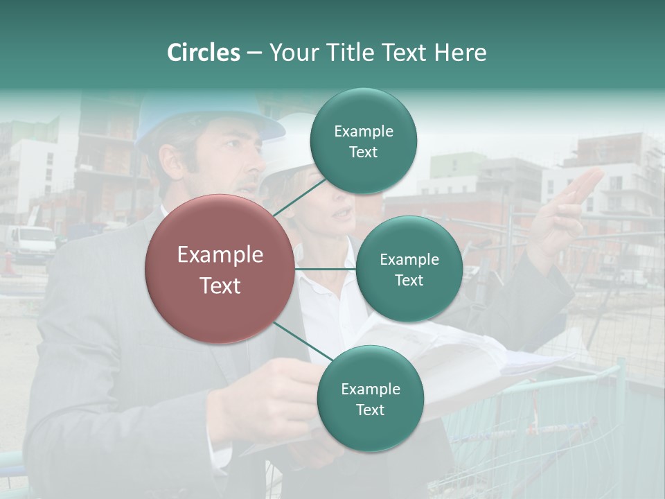 Blueprint Standing Career PowerPoint Template
