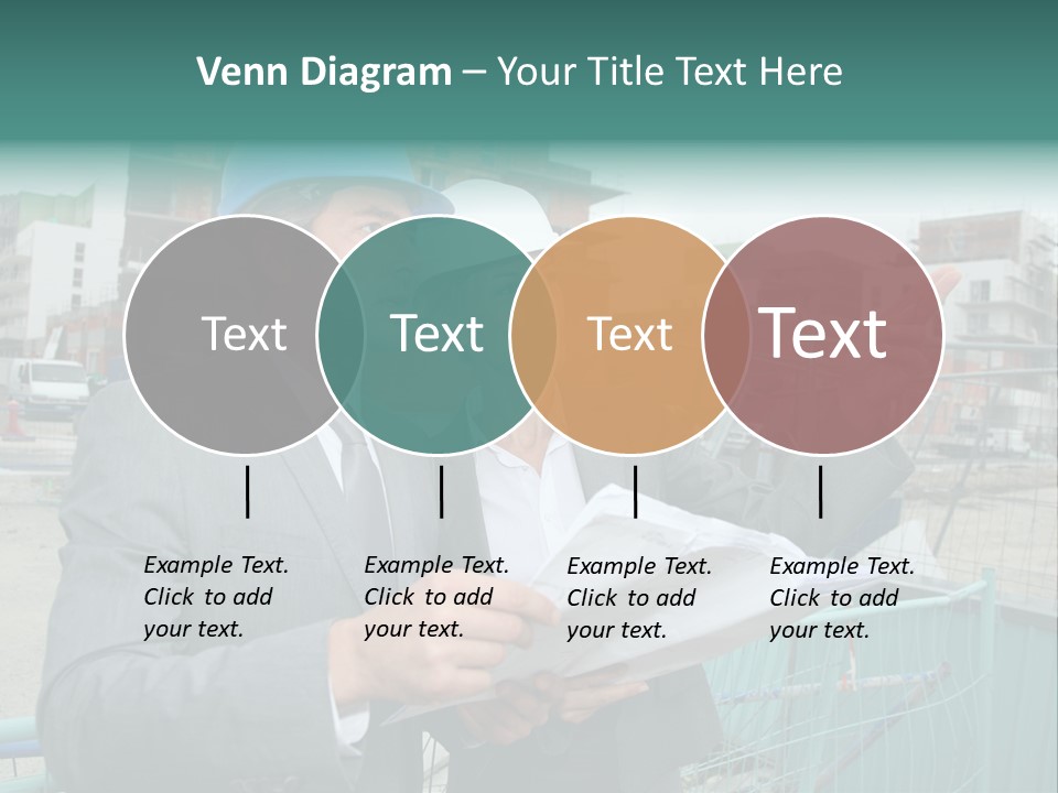Blueprint Standing Career PowerPoint Template