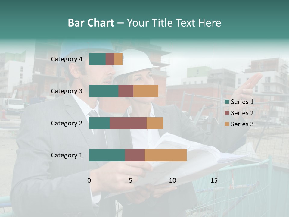 Blueprint Standing Career PowerPoint Template