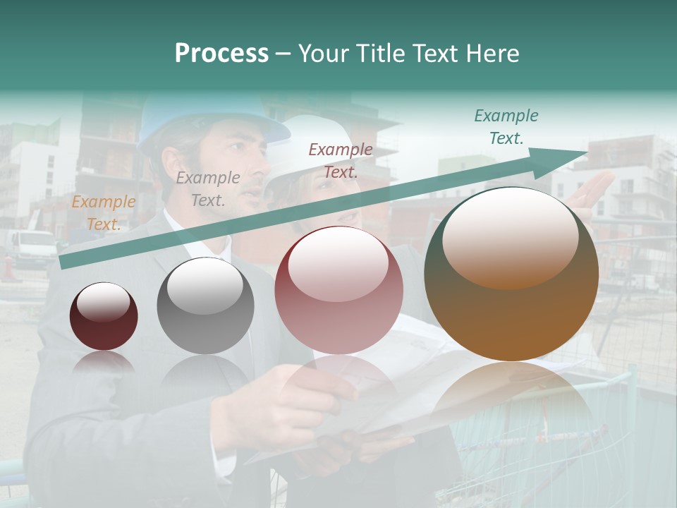 Blueprint Standing Career PowerPoint Template