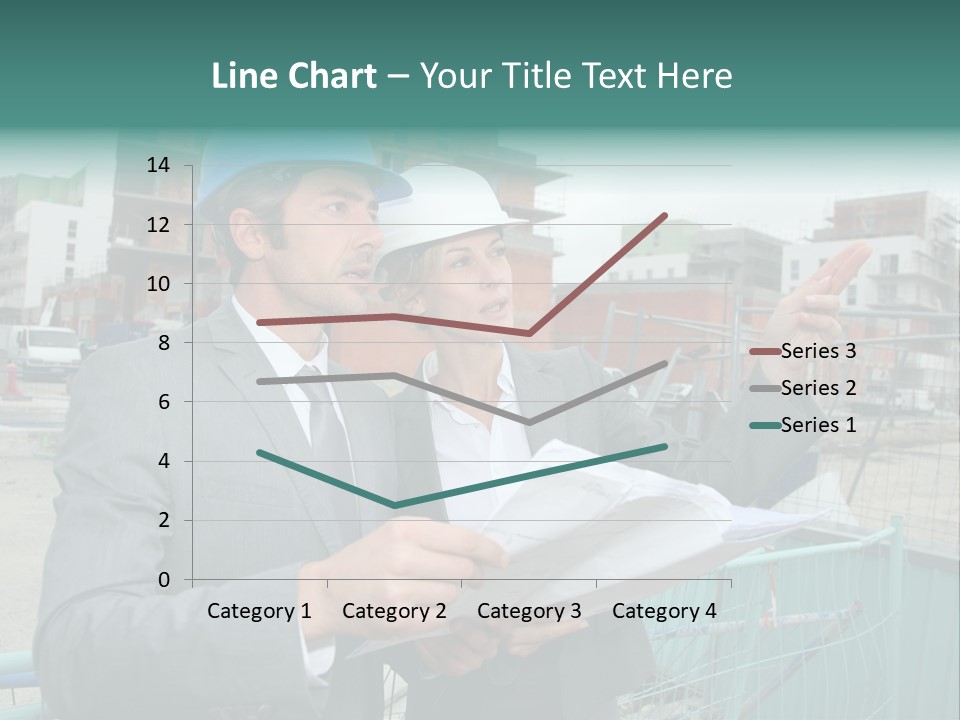 Blueprint Standing Career PowerPoint Template
