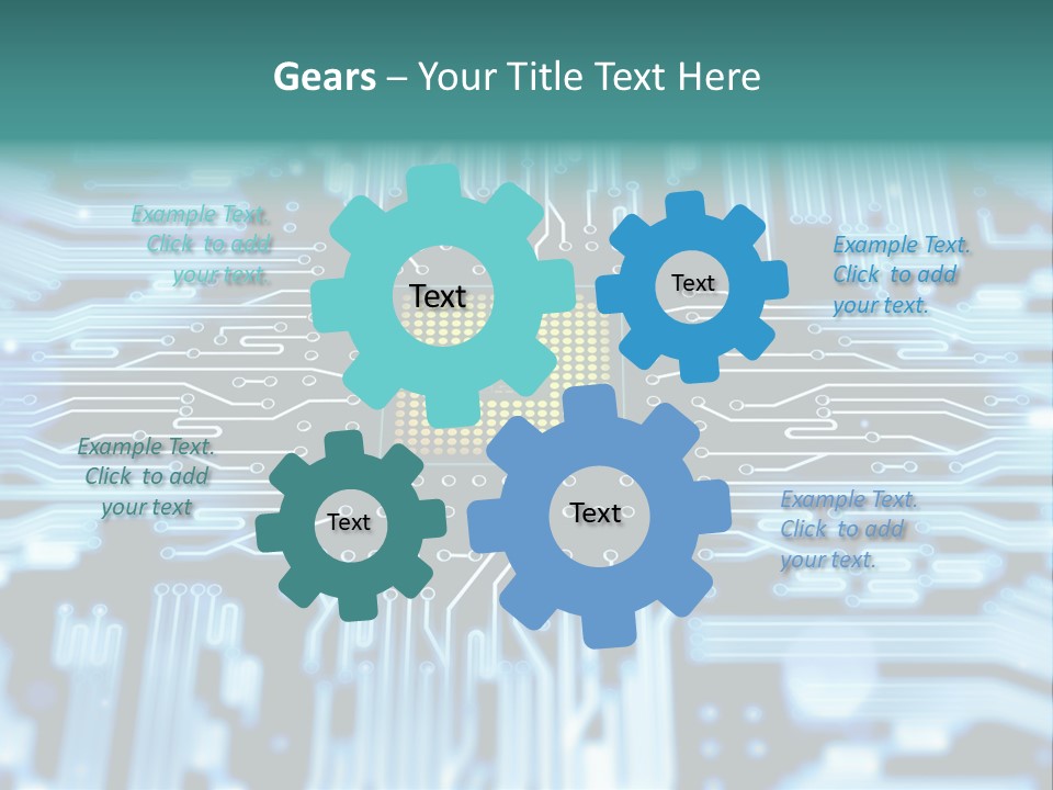 Futuristic Main Board Equipment PowerPoint Template