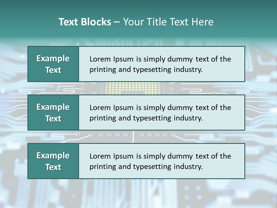 Futuristic Main Board Equipment PowerPoint Template