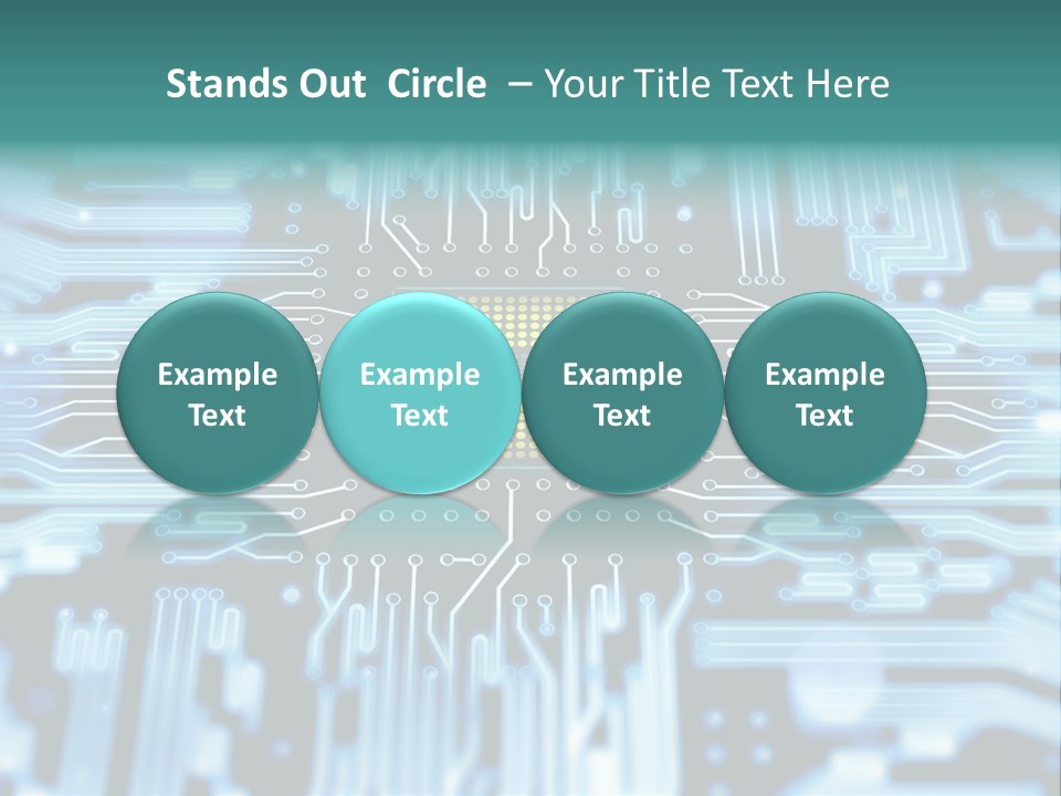 Futuristic Main Board Equipment PowerPoint Template