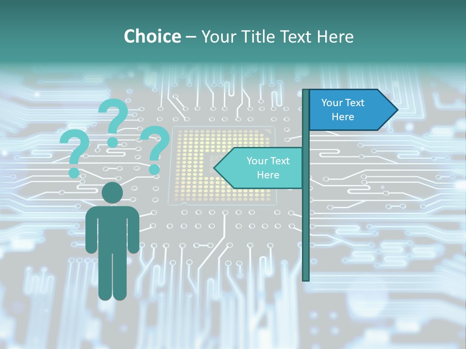 Futuristic Main Board Equipment PowerPoint Template
