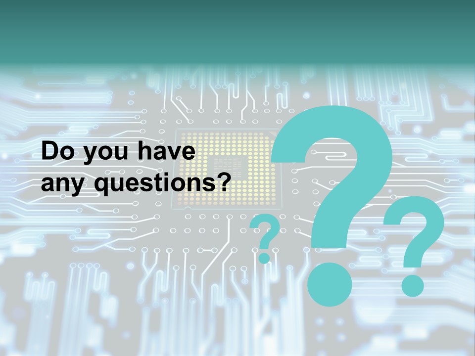 Futuristic Main Board Equipment PowerPoint Template