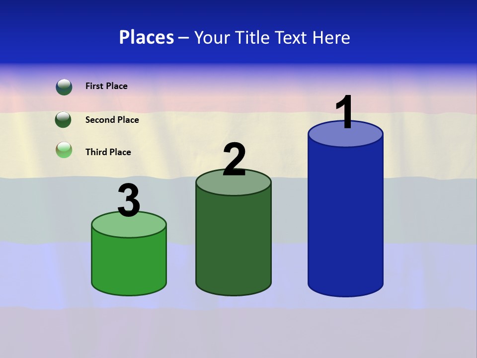 Flat Red Flag PowerPoint Template
