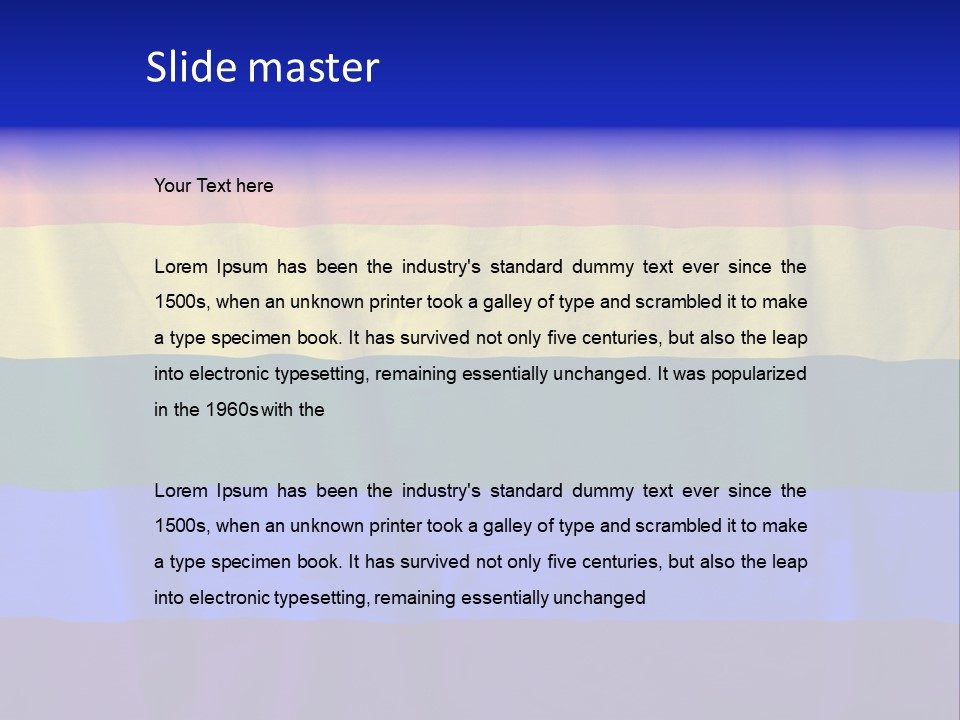 Flat Red Flag PowerPoint Template