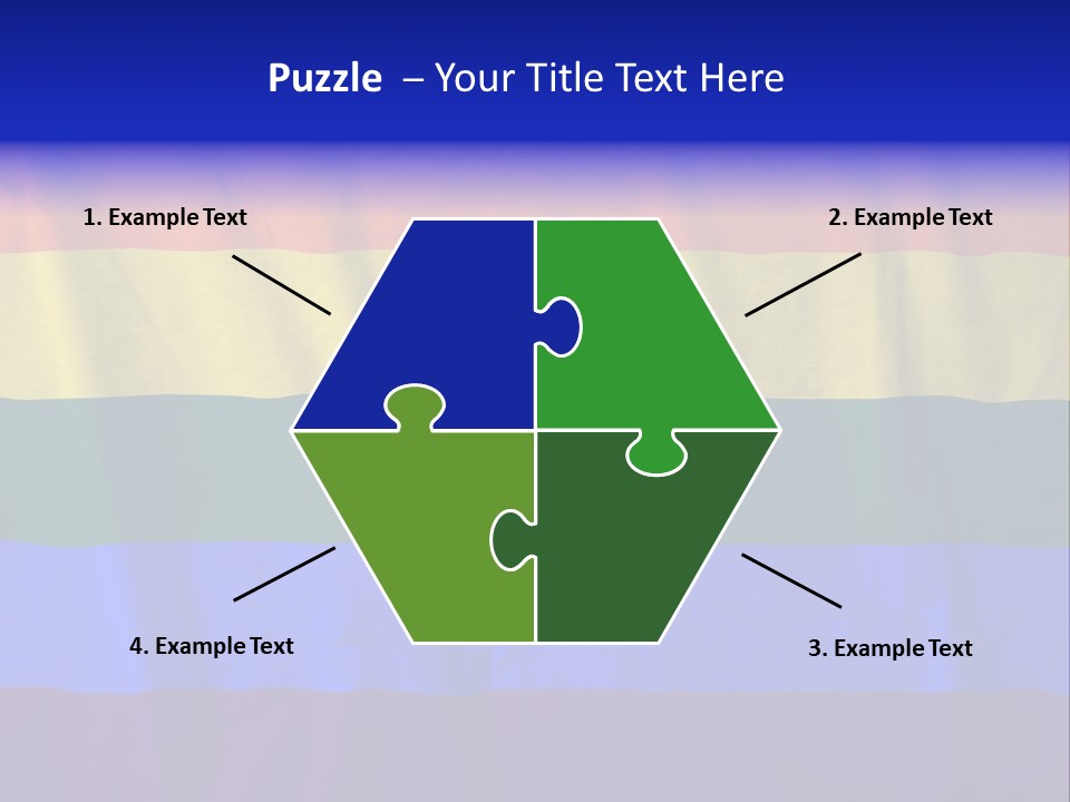 Flat Red Flag PowerPoint Template