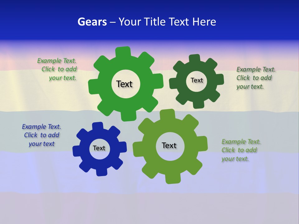 Flat Red Flag PowerPoint Template