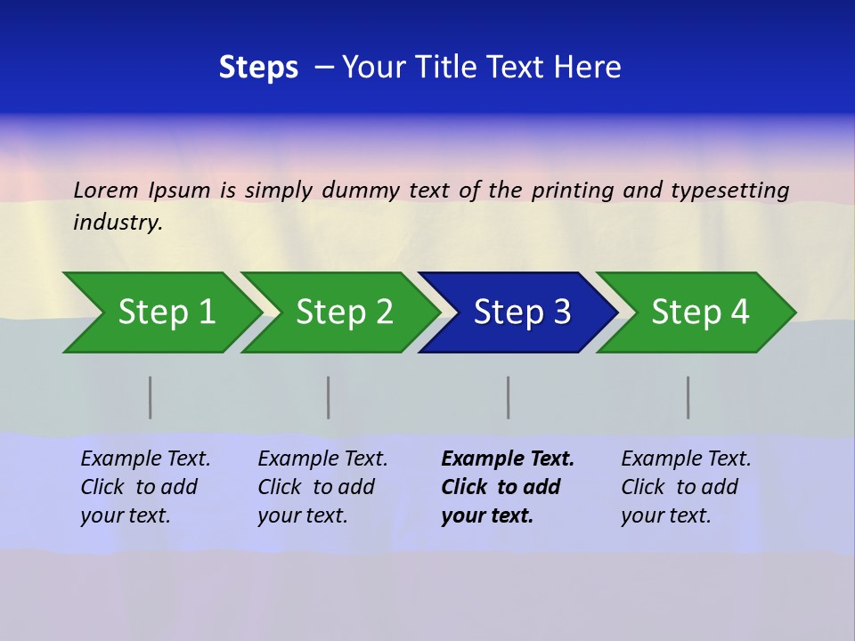 Flat Red Flag PowerPoint Template