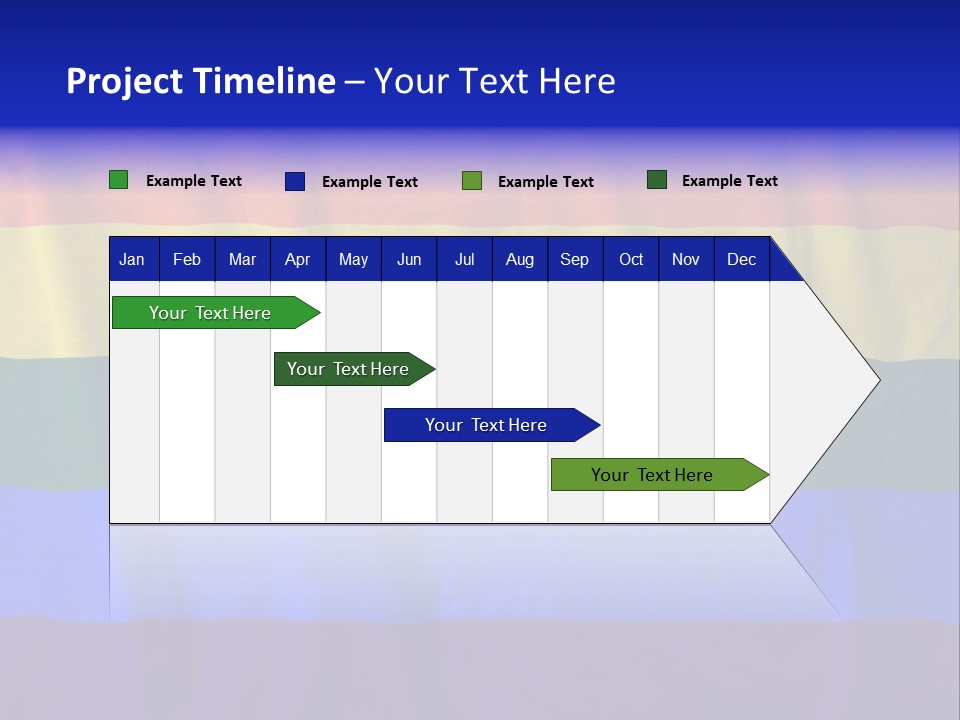 Flat Red Flag PowerPoint Template