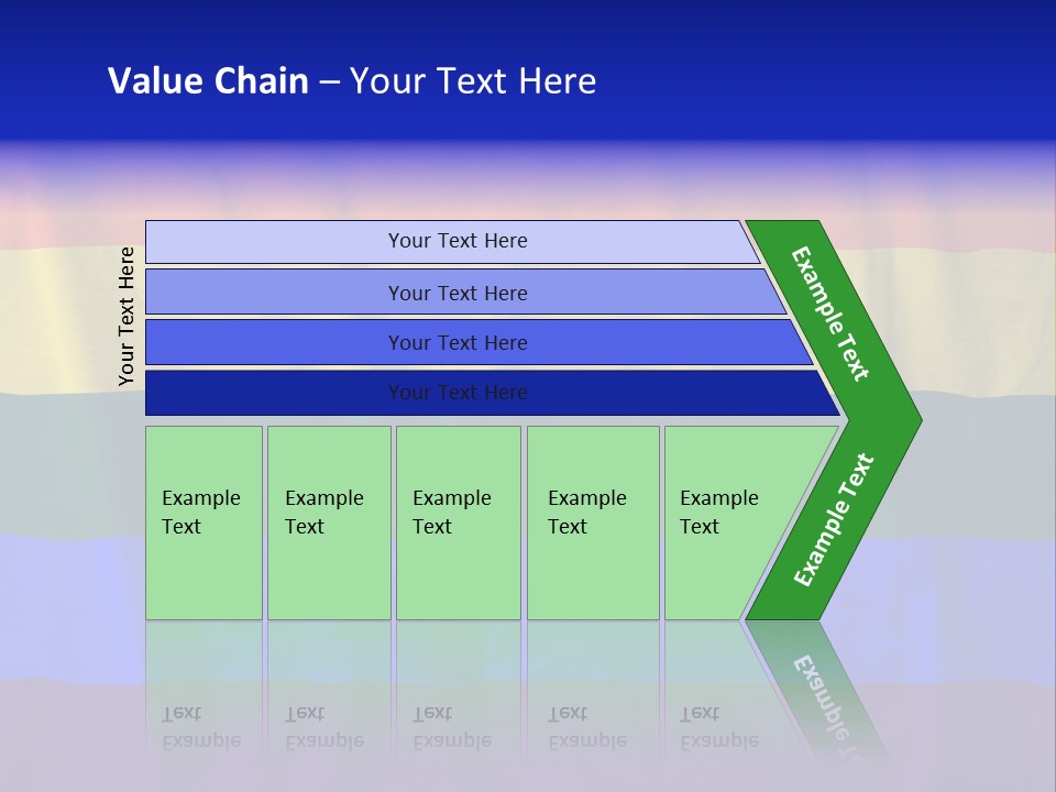 Flat Red Flag PowerPoint Template