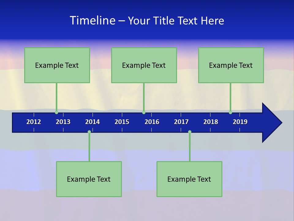 Flat Red Flag PowerPoint Template
