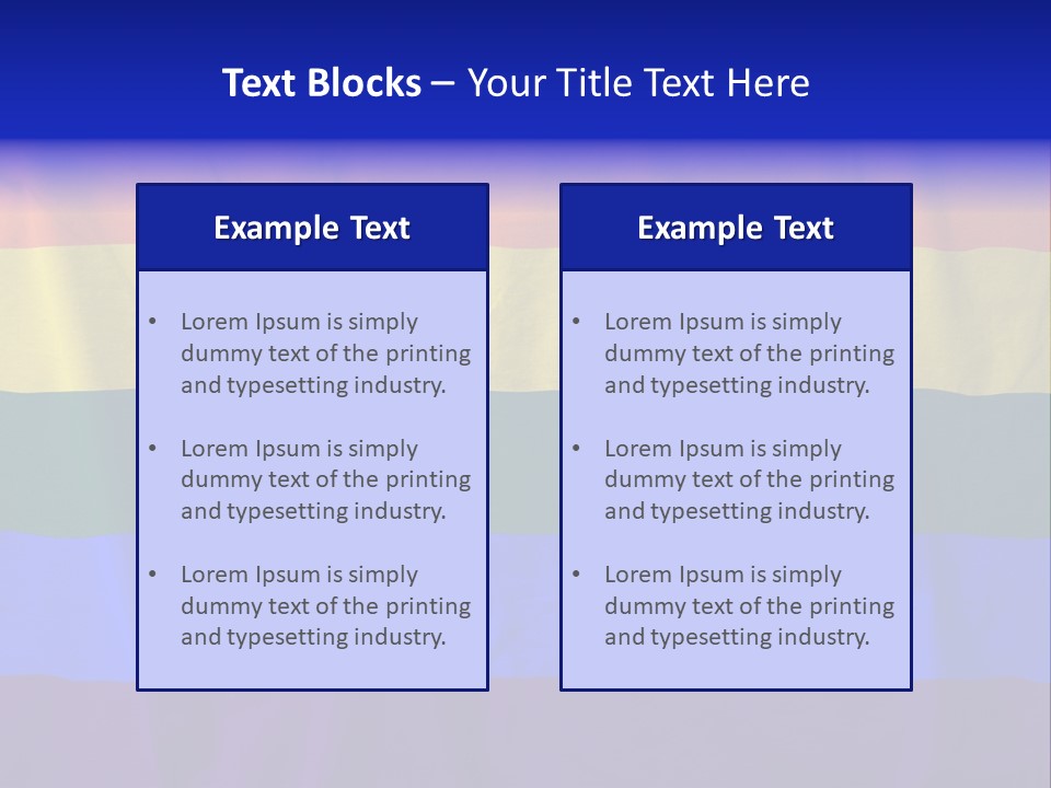 Flat Red Flag PowerPoint Template