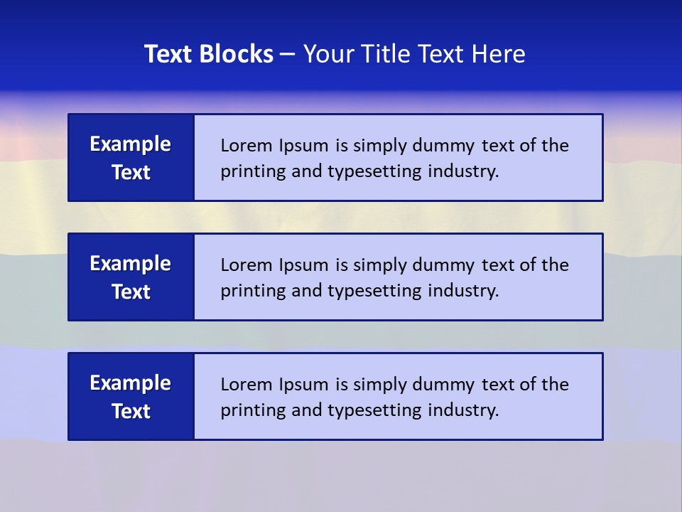 Flat Red Flag PowerPoint Template