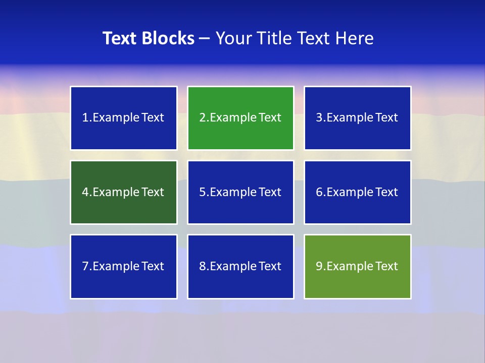 Flat Red Flag PowerPoint Template