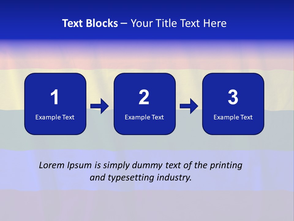 Flat Red Flag PowerPoint Template