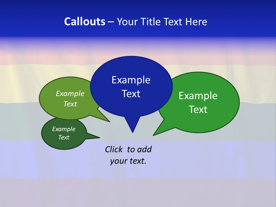 Flat Red Flag PowerPoint Template