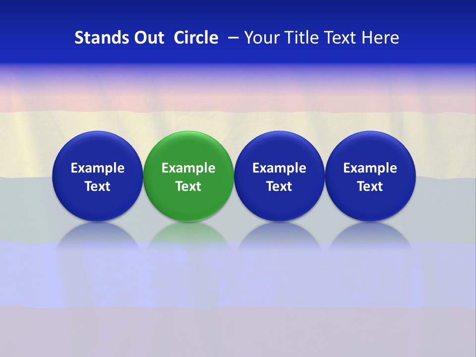 Flat Red Flag PowerPoint Template