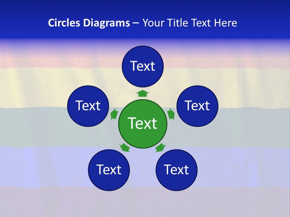Flat Red Flag PowerPoint Template