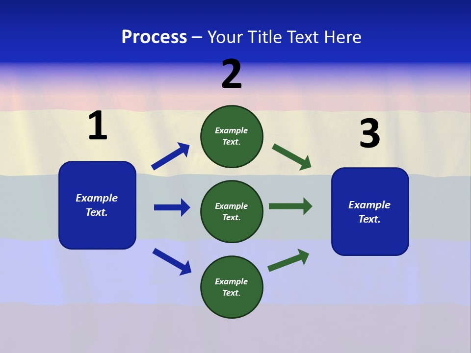 Flat Red Flag PowerPoint Template