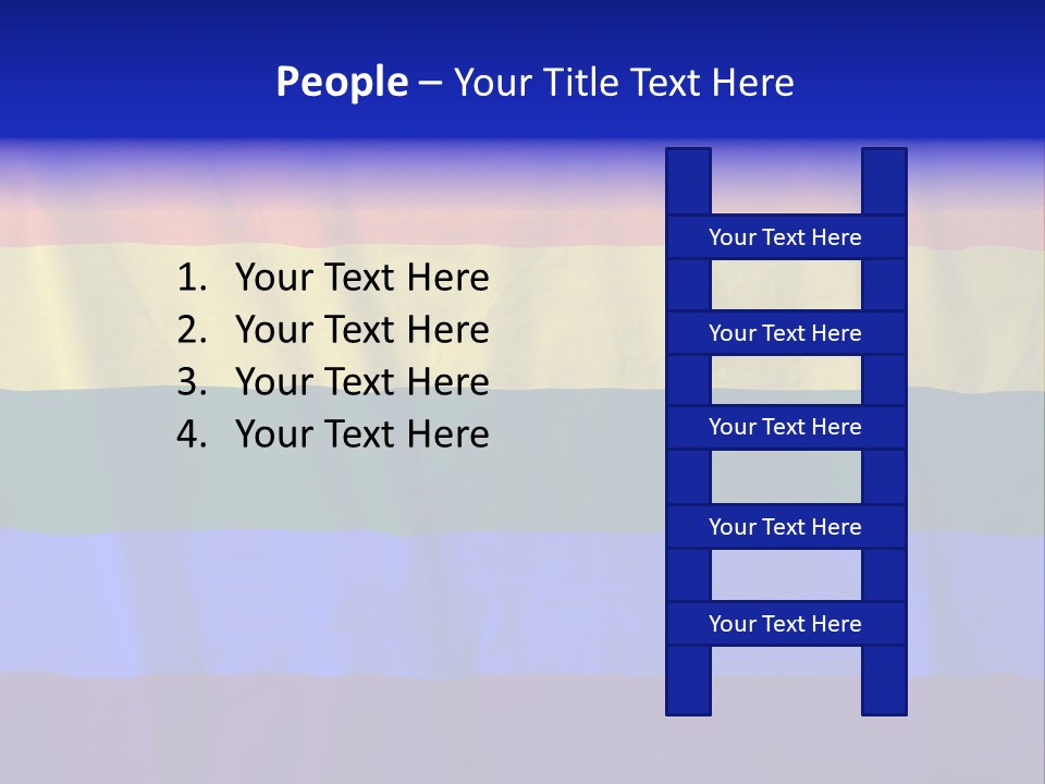 Flat Red Flag PowerPoint Template