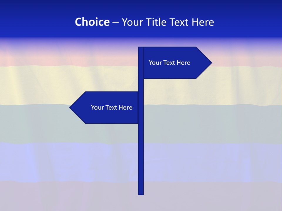 Flat Red Flag PowerPoint Template