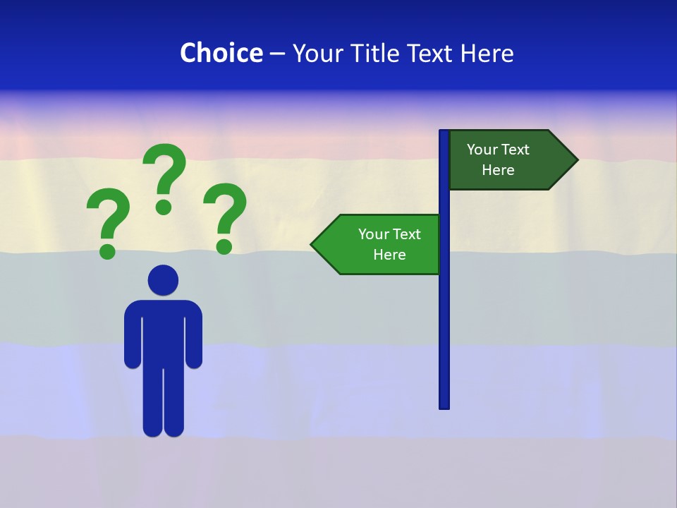 Flat Red Flag PowerPoint Template