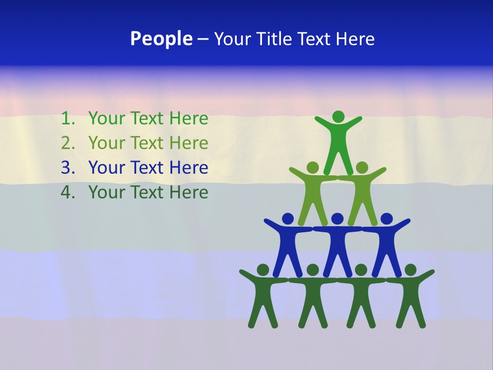 Flat Red Flag PowerPoint Template