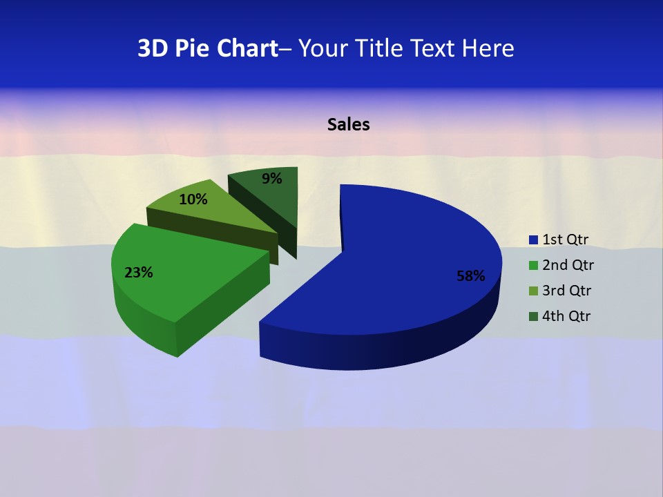 Flat Red Flag PowerPoint Template