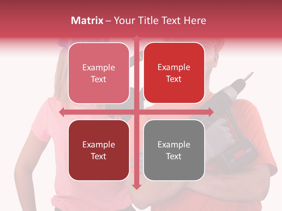 Assistant Battery White PowerPoint Template