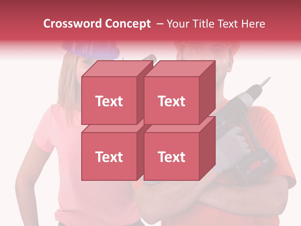 Assistant Battery White PowerPoint Template