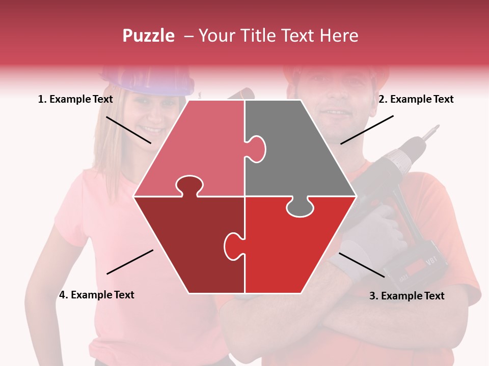 Assistant Battery White PowerPoint Template