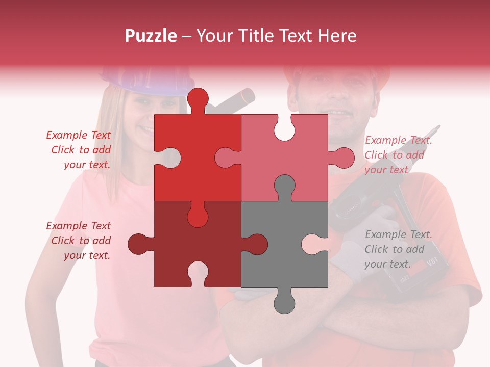 Assistant Battery White PowerPoint Template