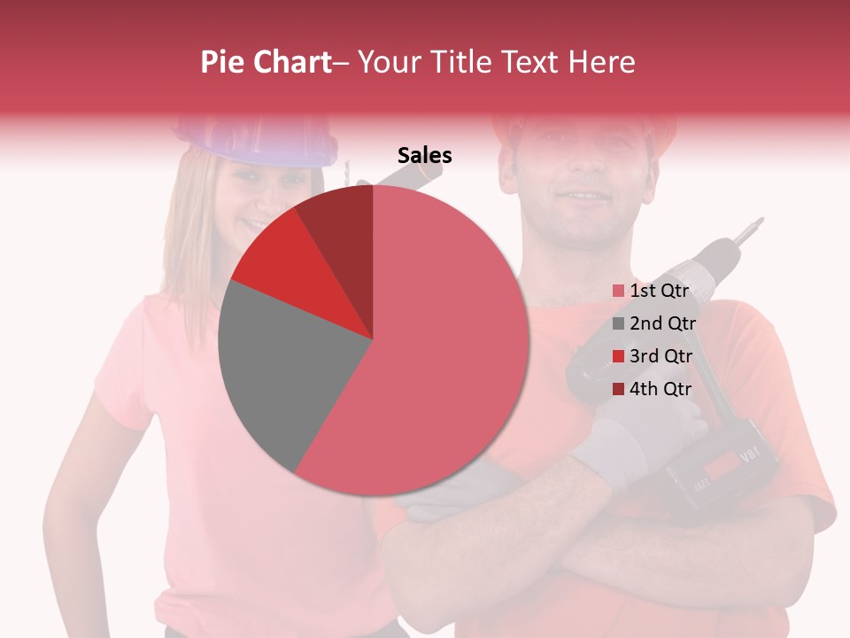 Assistant Battery White PowerPoint Template