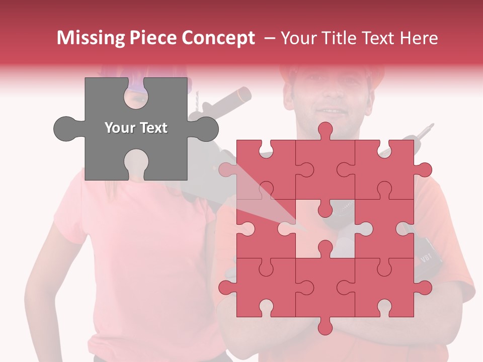 Assistant Battery White PowerPoint Template